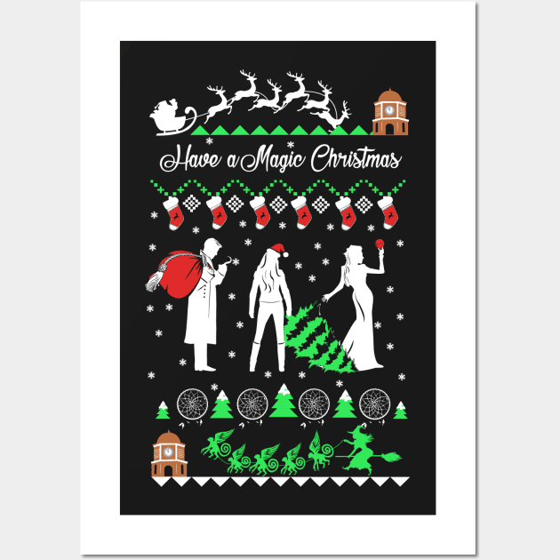 Once Upon a Time Ugly Christmas Sweatshirt Wall Art by KsuAnn